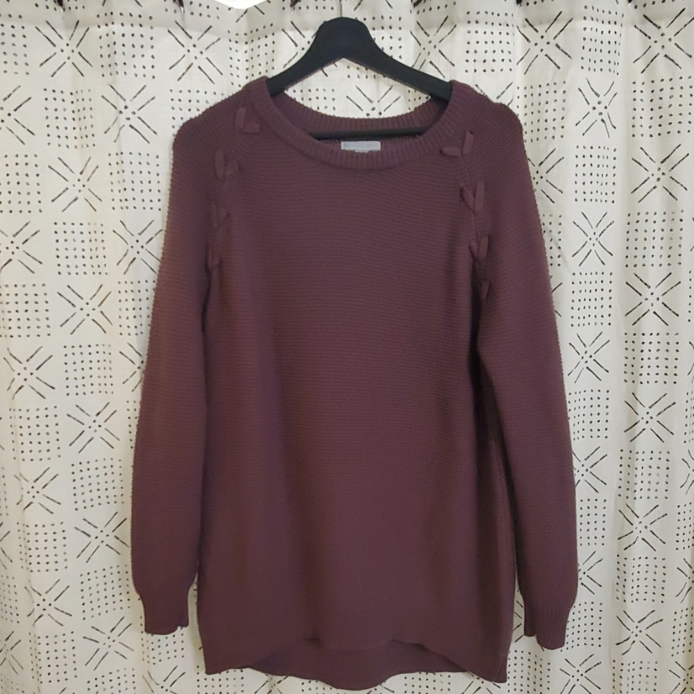 Mauve Tunic Sweater